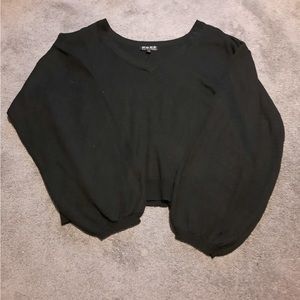 Poof! Black v neck sweater